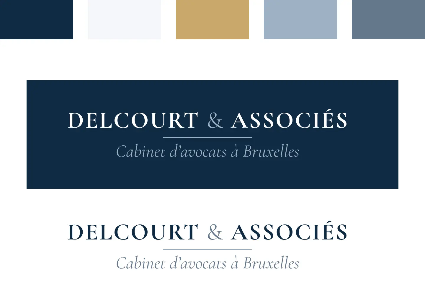 Identité visuelle Delcourt & Associés